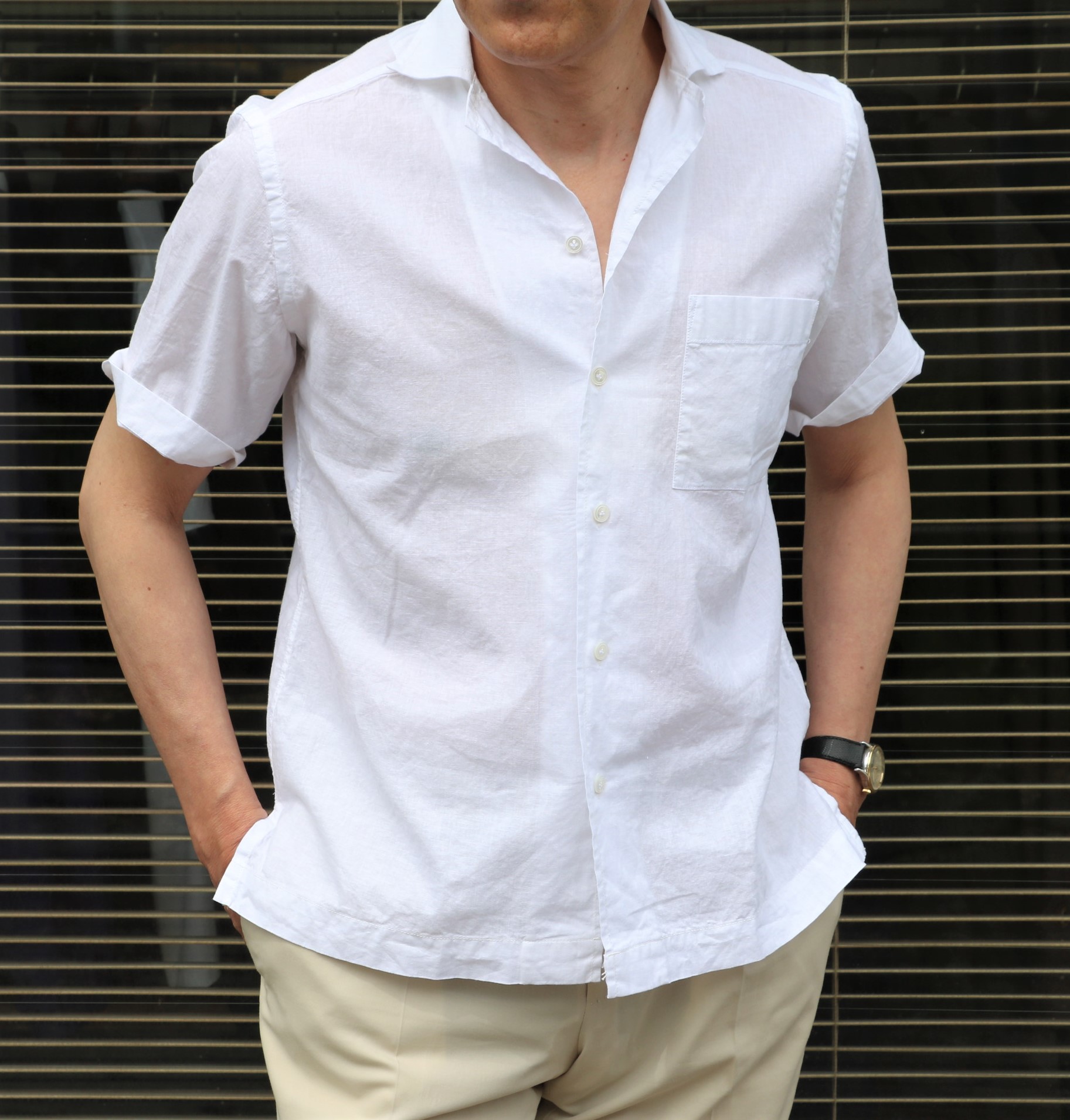 GLORYGUY & Cachette｜BAGUTTA/バグッタの新しいシャツを着て、気分一